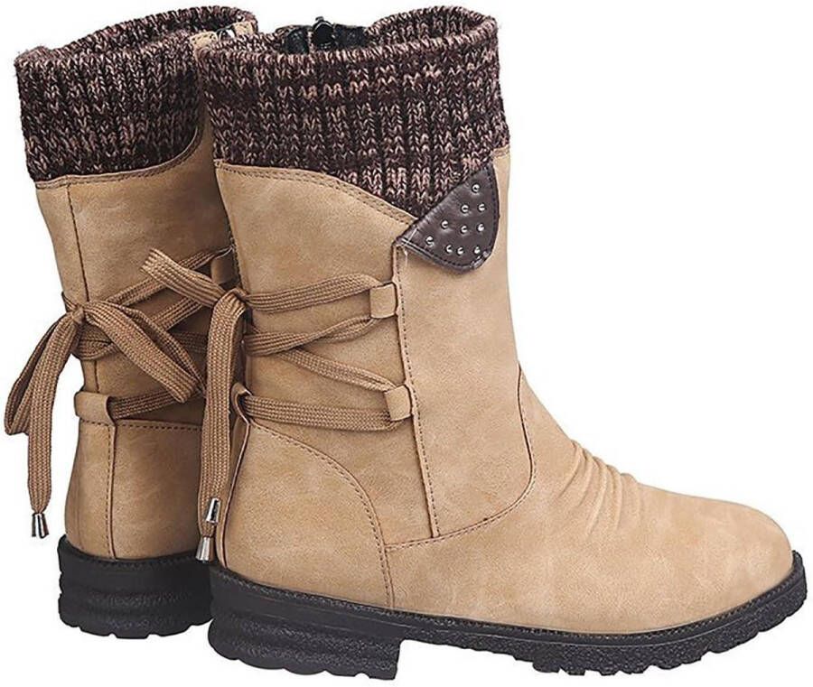 Vrouwen Lage Hak Enkellaars in Zwart Comfortabele Schoenen voor Dames