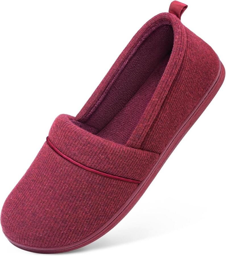 Dames Pantoffels met Memory Foam en Anti-Slip Zool Comfortabele Huis Slippers