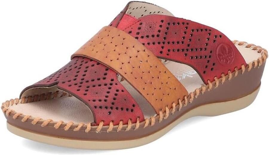 Vrouwen Muiltjes in Kersenkleur van Hoogwaardige Leer