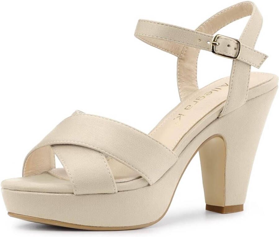 Vrouwen Platform Chunky Heels Slingback Sandalen Comfortabele Mode Sandalen