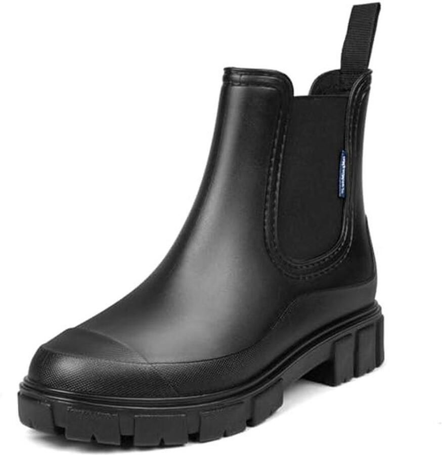 Vrouwen Regenlaarzen Kort Waterdicht en Comfortabel Chelsea Stijl Antislip Zolen