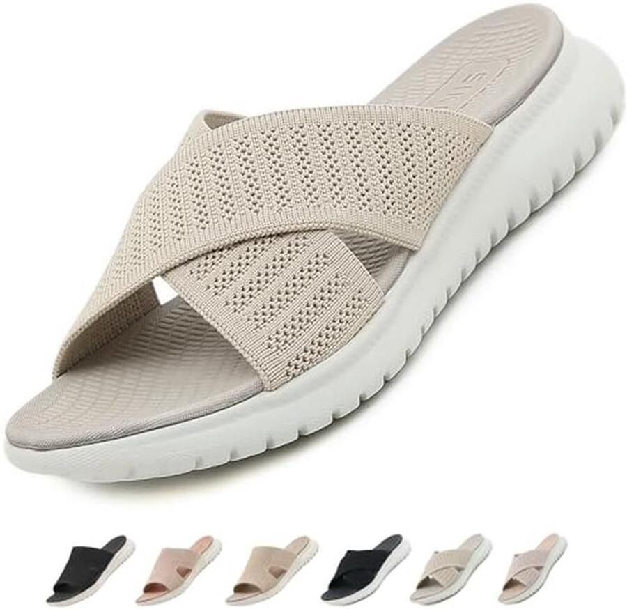 Vrouwen Sandalen Comfortabele Orthopedische Muiltjes voor Zomer Lichtgewicht Slippers met Zacht Voetbed