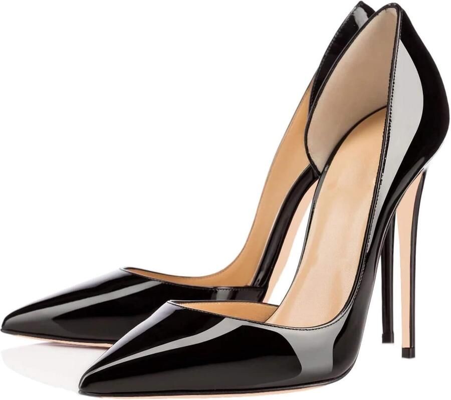 Vrouwen sexy puntige teen stiletto voering met microvezel super hoge hak comfortabele avondfeest pumps met vrouwen Za664s