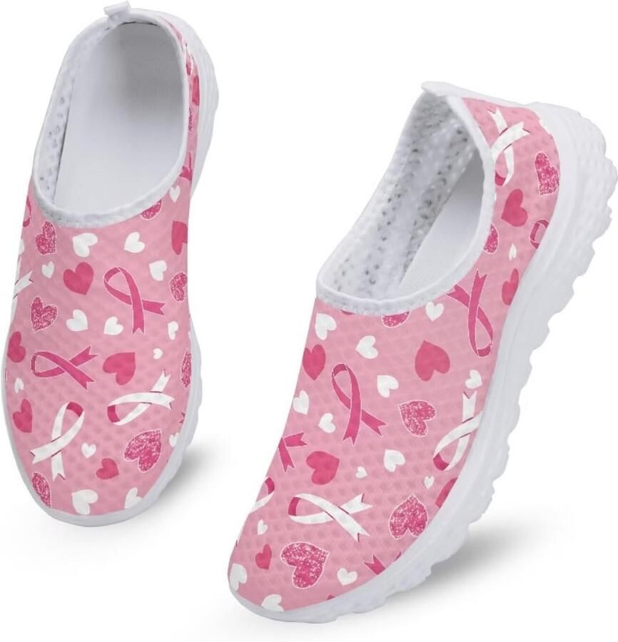 Comfortabele Instapschoenen voor Dames Ademende Mesh Sportschoenen voor Wandelen en Fitness