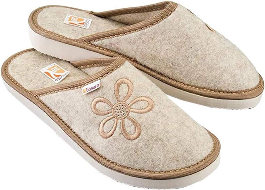 Vrouwen Slippers van Vilt met Memory Foam Comfortabele Muilezels voor Thuis