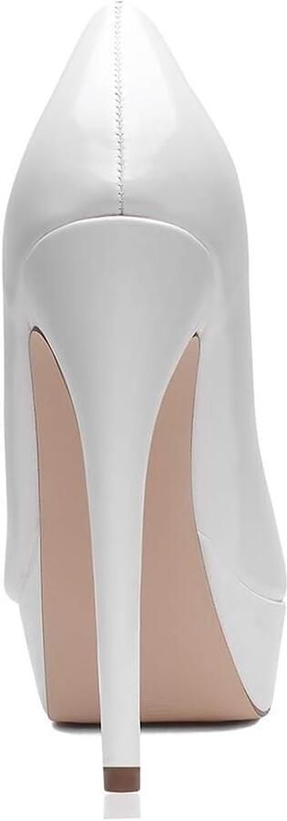 Vrouwen Stiletto Platform Hof Schoenen Sexy Slip op Hoge Hak Pumps 5 In Jurk Bruiloft Feest Prom Schoenen