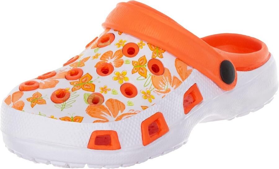 Vrouwen Tuinclogs met Bloemenpatroon Comfortabele Tuinschoenen voor binnen en buiten