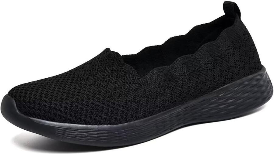 Vrouwen wandelschoenen Lichtgewicht Knit Slip op Mesh Comfortabele Barefoot Minimalistische Sneakers
