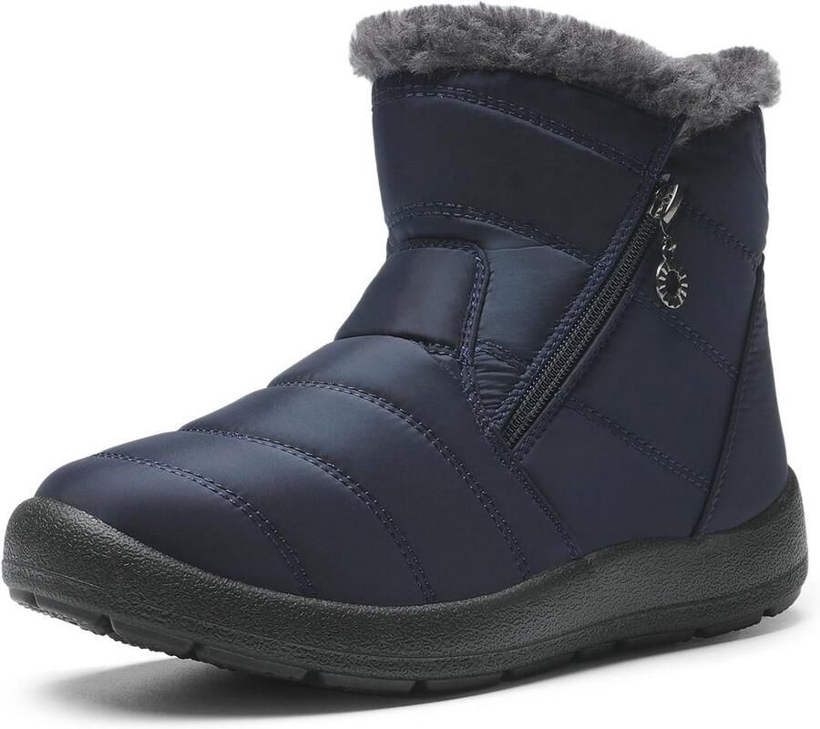 Vrouwen Winterlaarzen Waterdicht en Warm Voering Korte Schoenen voor Sneeuw