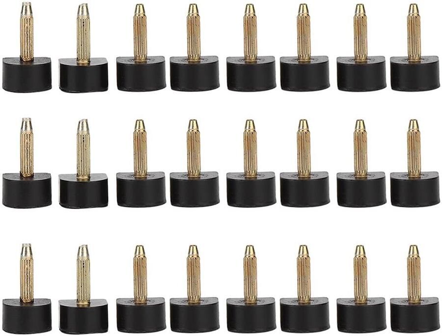 VT Goods Nagel 14 Eindkap voor pumps Reparatie voor hoge hakken 24 stuks Antislip noppen Geschikt voor schoenen Vervangende hieldoppen