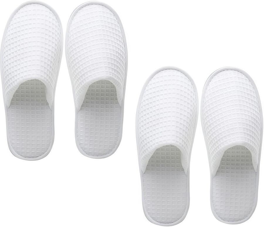 ONF3 Slippers Spa slippers Comfortabel Wit Antislip Ideaal voor hotelgasten en reizen Ergonomisch ontwerp