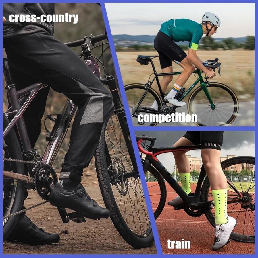 VVGoods Fietsschoenen voor mountainbikes 11 stuks vergrendelbare pads anti-slip pedalen