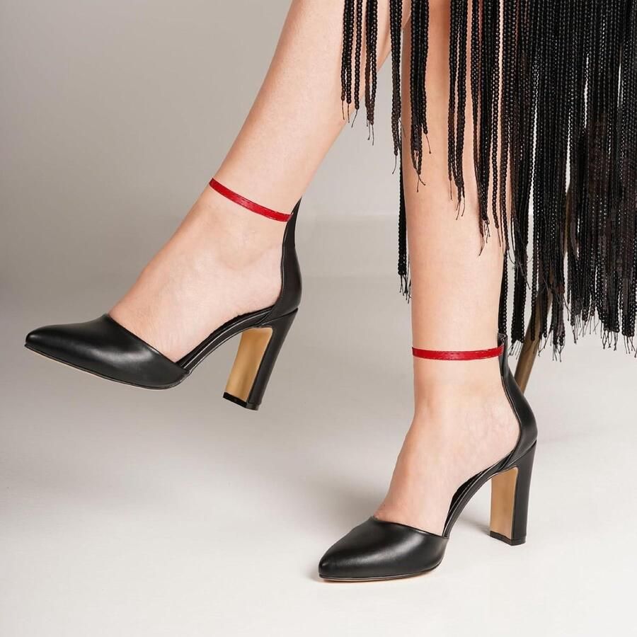 VVGoods Hoge hakken schoenriemen voor dames afneembare enkelveters vervangende riemen schoenaccessoires oranje pantoffels sandalen