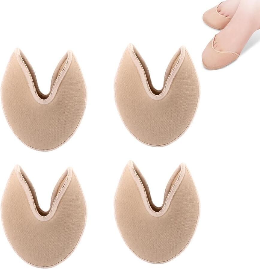 VVGoods Korte balletschoenen met teenpads en teenzakjes voor pointe-schoenen balletdansen teenbeschermers