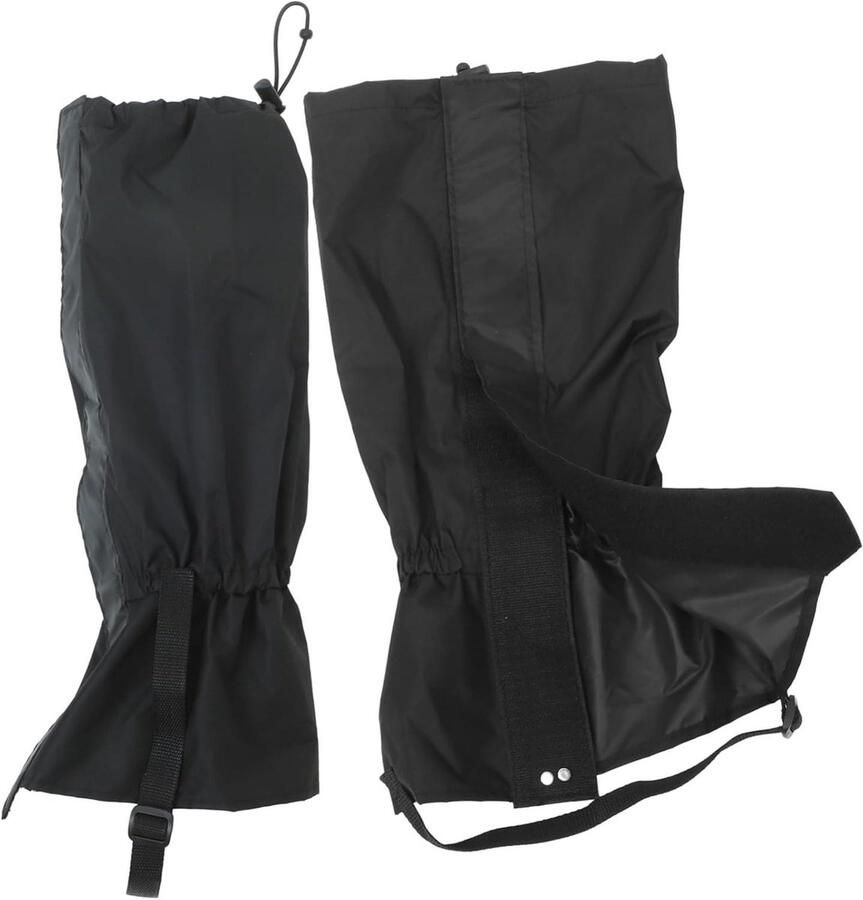 Wandel Gaiters Beenbekleding Outdoor Bescherming Wandelen Waterafstotend Materiaal 44 x Zwart