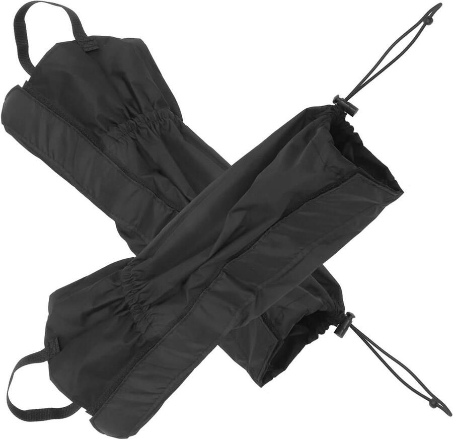 Wandel Gaiters Beenbeschermers Outdoor Bescherming Wandelschoenen Waterdicht Oxford Stof Lengte Zwart