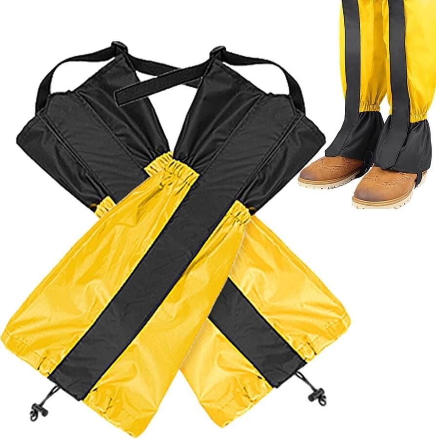 Wandel Gaiters Laars Covers Buiten Bescherming Waterdicht Winddicht Verlengde Lengte Zwart