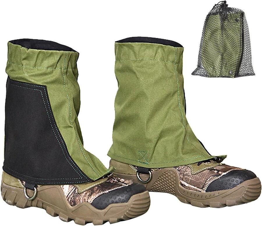 Wandel Gaiters Schoenovertrekken Klim Buiten Wandelen Waterdicht Stofvrij Hoogte Legergroen