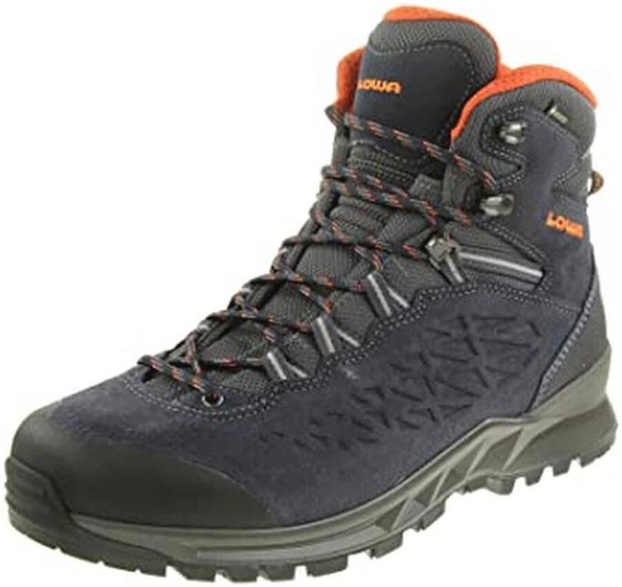 Wandellaarzen voor heren trekking schoenen outdoor Goretex blauw