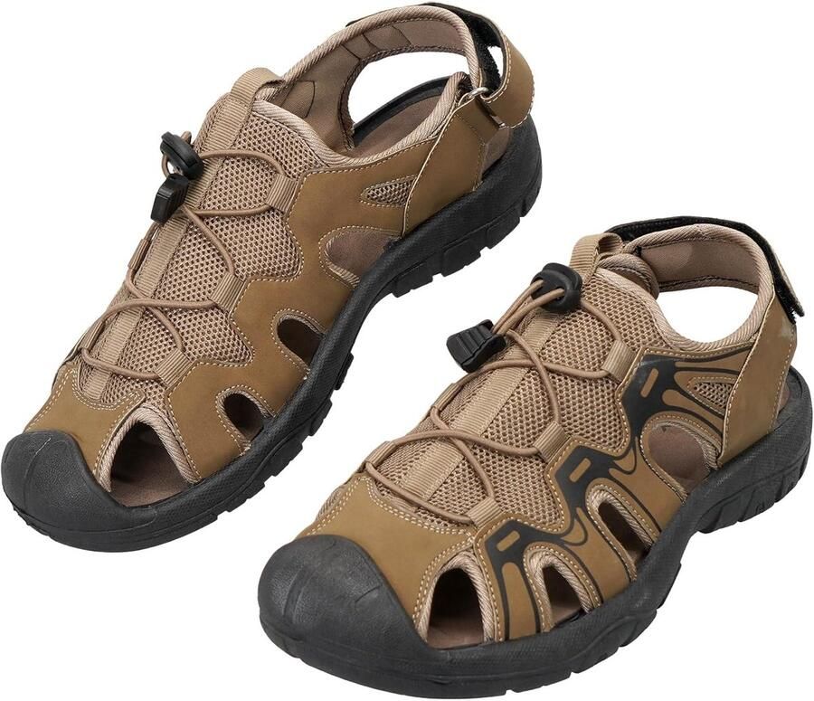 Wandelsandalen Heren Sportsandalen Outdoorschoenen Zomerse Avonturen Beschermde Teen Meerdere Kleuren