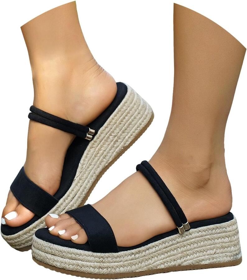 Wandelschoen voor dames licht comfortabel sleehak orthopedische sandalen voor dames brede voet vrijetijdsschoenen outdoor strand antislip minimalistisch