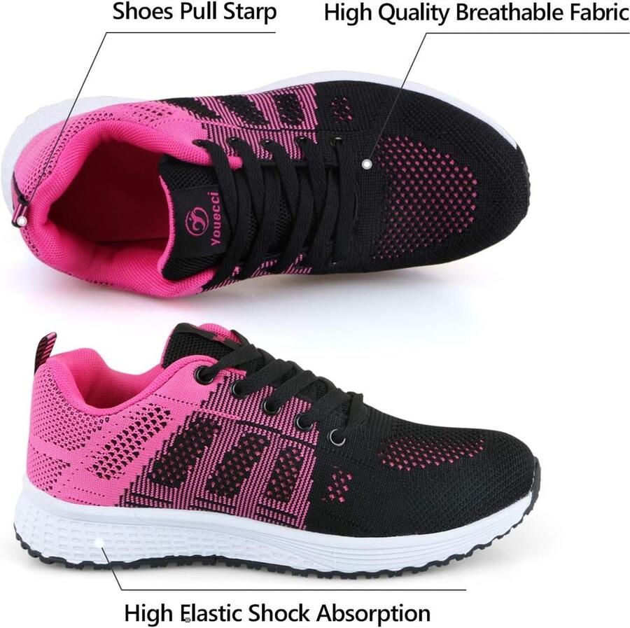 Wandelschoenen dames 37 EU lichtgewicht mesh ademend ideaal voor sportieve activiteiten ShopVlot