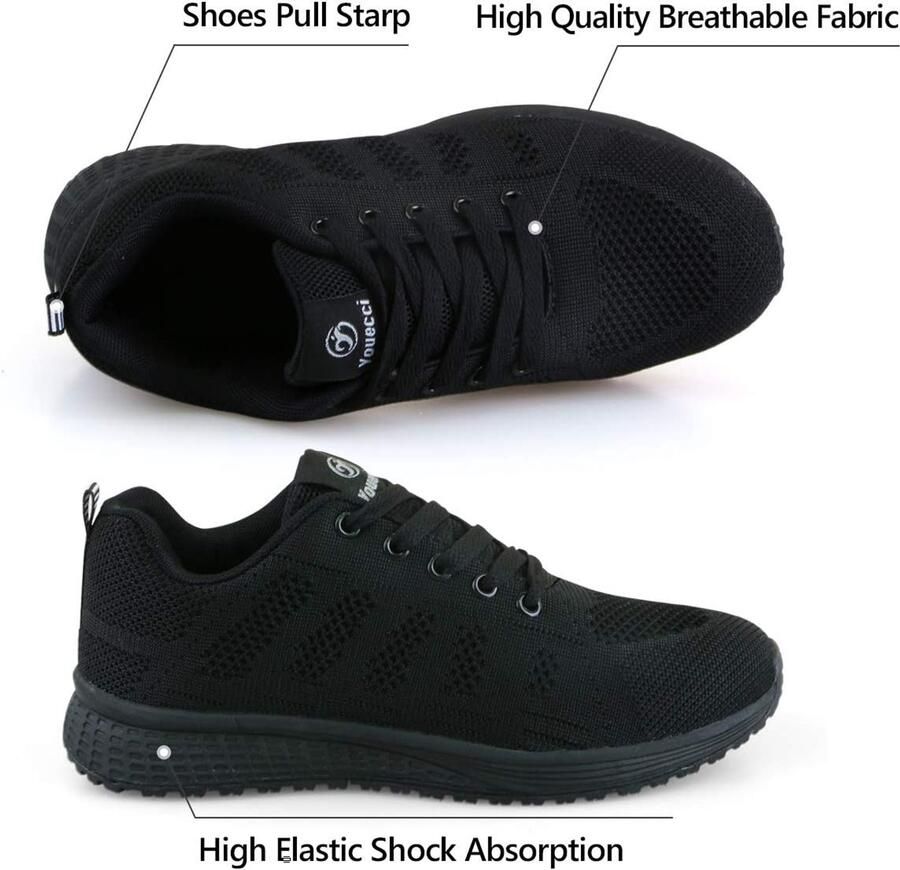 Wandelschoenen dames 37 EU lichtgewicht mesh ademend voor sportieve activiteiten ShopVlot