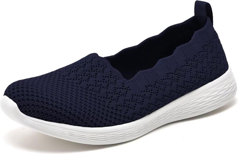 Wandelschoenen Lichtgewicht Knit Slip op Mesh Comfortabele Barefoot Minimalistische Sneakers