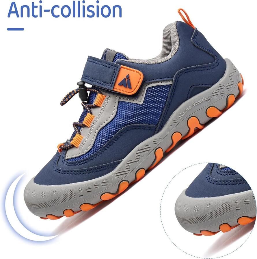 Wandelschoenen meisjes 29 EU ademend blauw antislip comfortabel voor outdoor avonturen ShopVlot