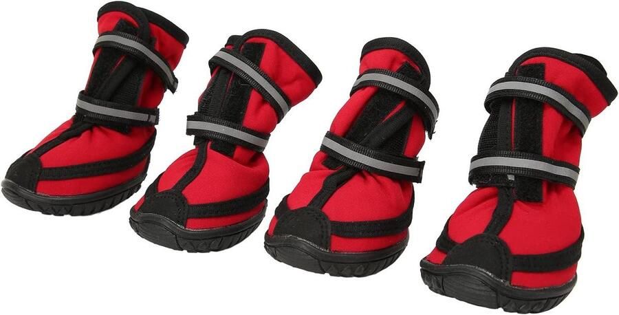 Wandelschoenen voor honden Sterke antislipzool Zomer Ade d Verstelbaar Reflecterend Hondenpootbeschermers