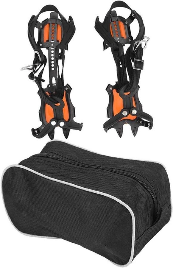 Wandelschoenen voor mannen met TPU-rubber en mangaanstaal draagbare outdoor schoenen met 10 tanden voor ijs- en sneeuwbeklimmen