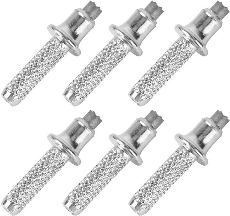 Wandelstokpunten 6 stuks Trekkingstokpunten met hoge koolstofstalen punten Outdooraccessoires Reisaccessoires Wandelaccessoires Trekkingstokpunten Vervangende carbide wandelstokhulzen