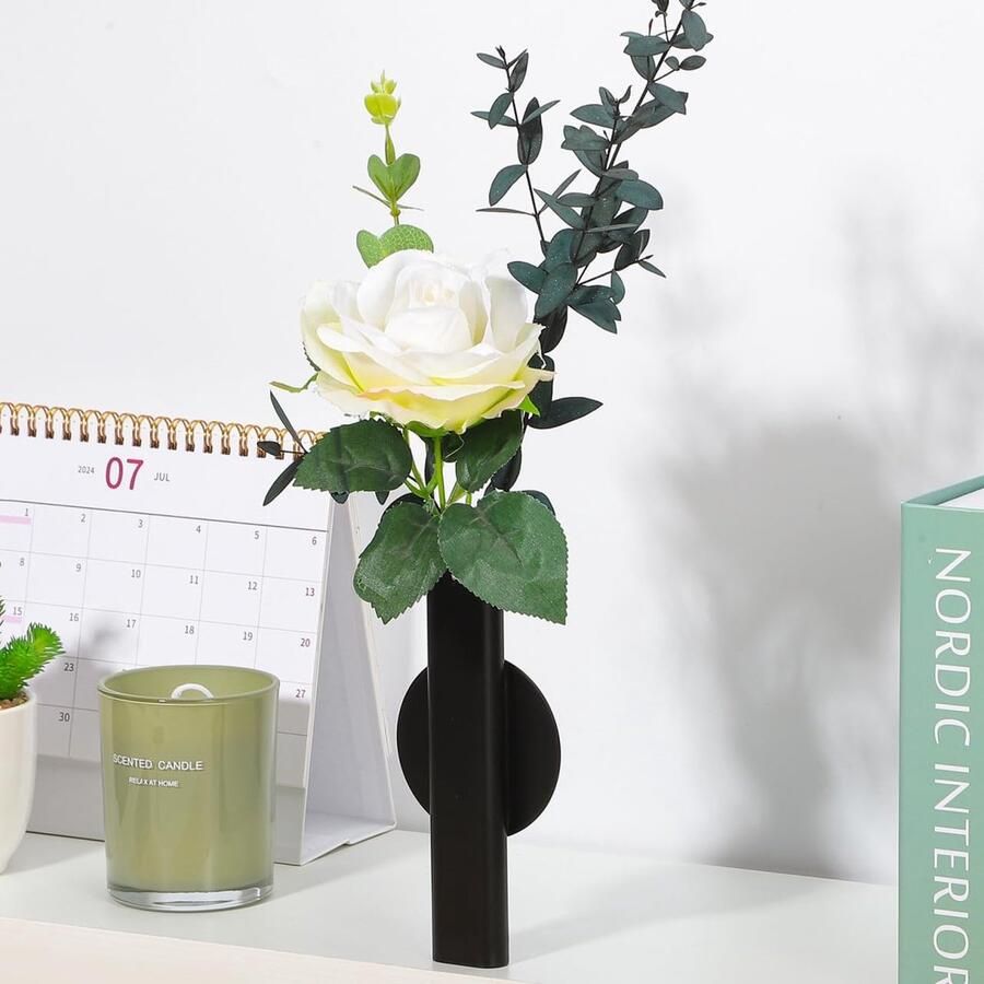 Wandvaas Voor Bloemen Creatieve Muurdecoratie Met Metalen Bloembuis Geschikt Voor Thuis Keuken Slaapkamer Decoratieve Wandplanter Voor Verse Groene Bloemen