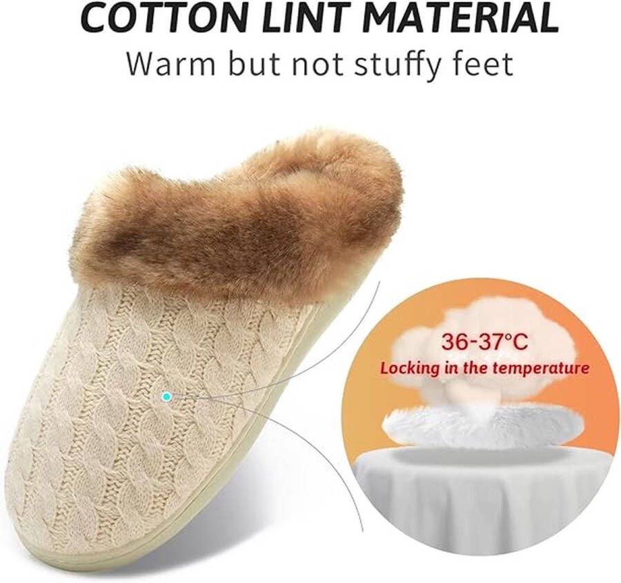 Warm winter slippers -Dunlop women's slippers