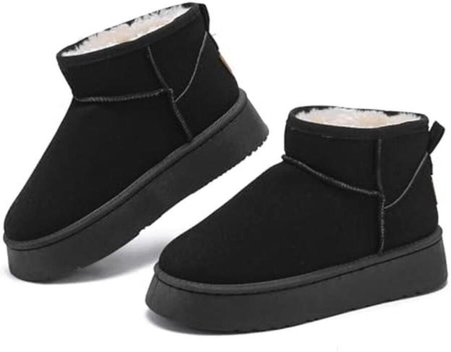 Comfortabele Dames Sneeuwlaarzen Warme Winterboots met Faux Fur Antislip en Duurzaam Design voor Buiten