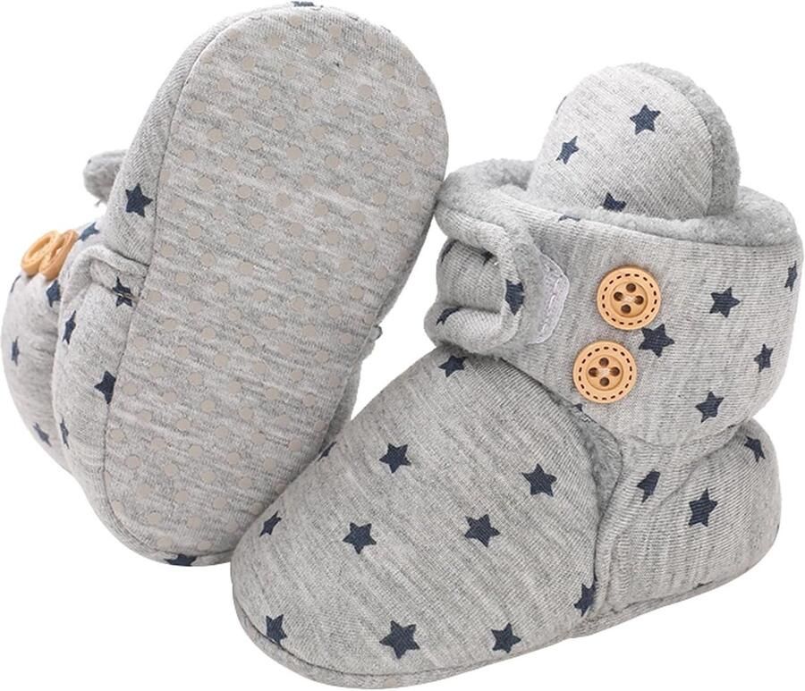Warme babyboots voor de winter zachte zool antislip perfect voor kruipen en spelen - Foto 1
