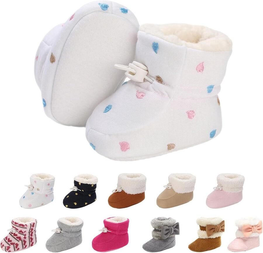 Warme Babylaarsjes Katoen Verstelbare Bandjes Antislip