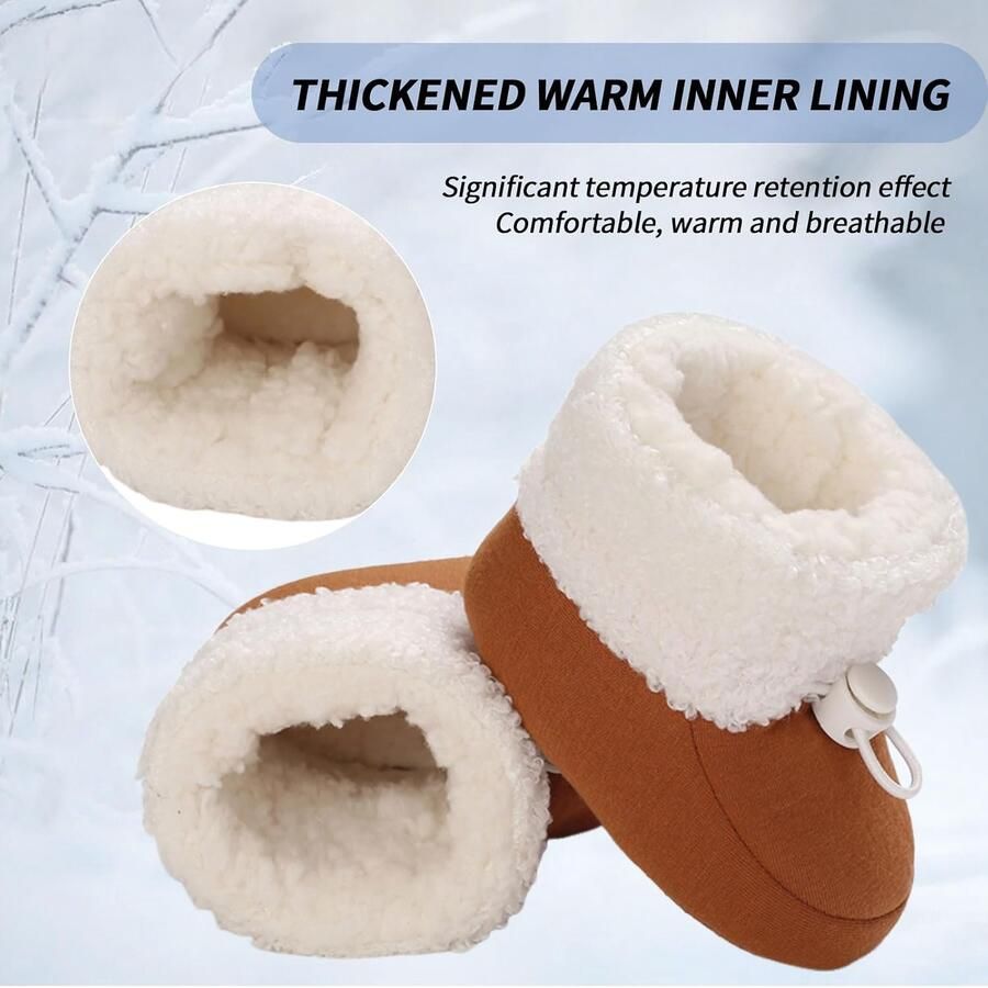 Warme babyschoenen winter antislip verstelbare sneeuwschoenen loopschoenen gevoerde thermische fleece kruipschoenen pantoffels winterlaarzen