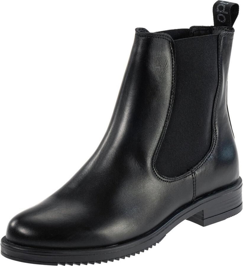 Warme Chelsea Boots Dames van Echt Leer Handgemaakte Koud-Gevoerde Enkellaarsjes