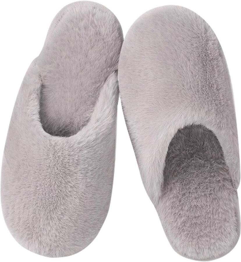 Warme Comfortabele Pluche Slippers voor en Zachte Gevoel met Traagschuim