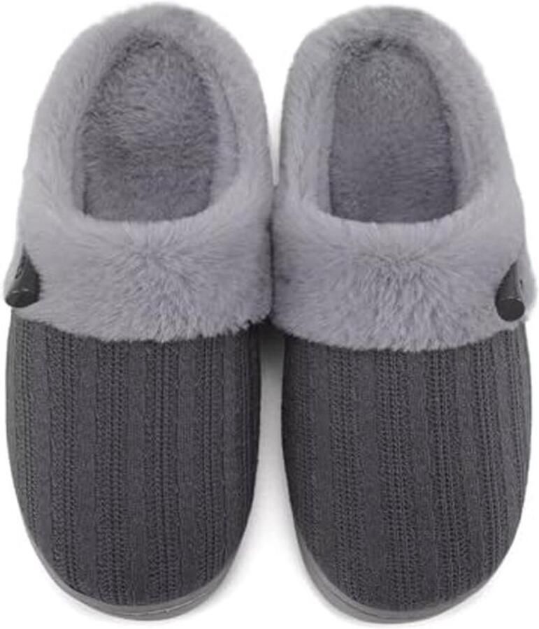 Warme Comfortabele Pluche Traagschuim Antislip Dames Sloffen voor Winter
