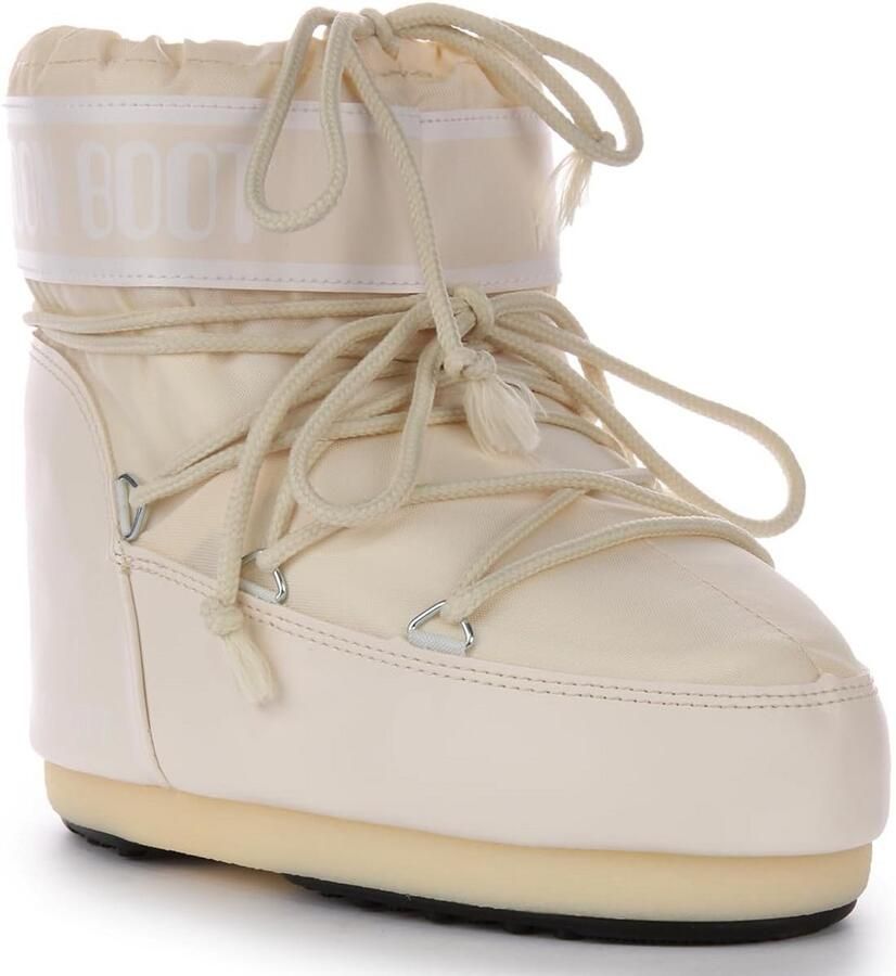 Warme Dames Enkellaarzen Nylon Iconische Winterlaarzen Laag Model