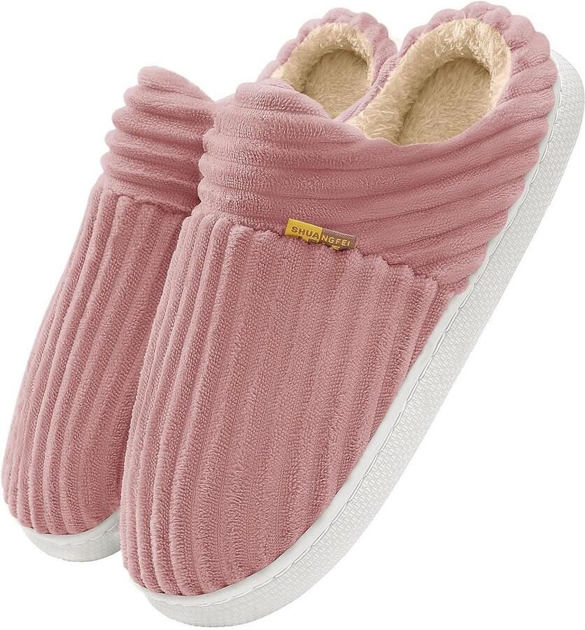 Warme Dames Huissloffen met Zachte Pluche Voering voor Binnen en Buiten