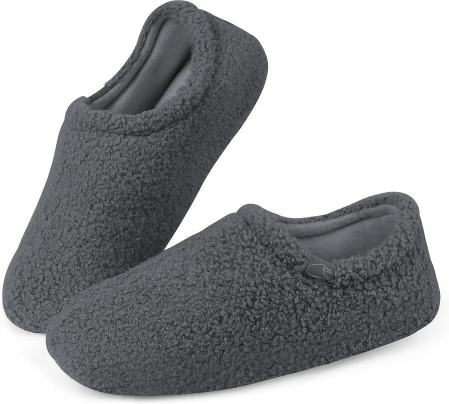 Warme Dames Pantoffels met Antislipzool Dikke Fleece Binnenhuis Slippers voor Winter