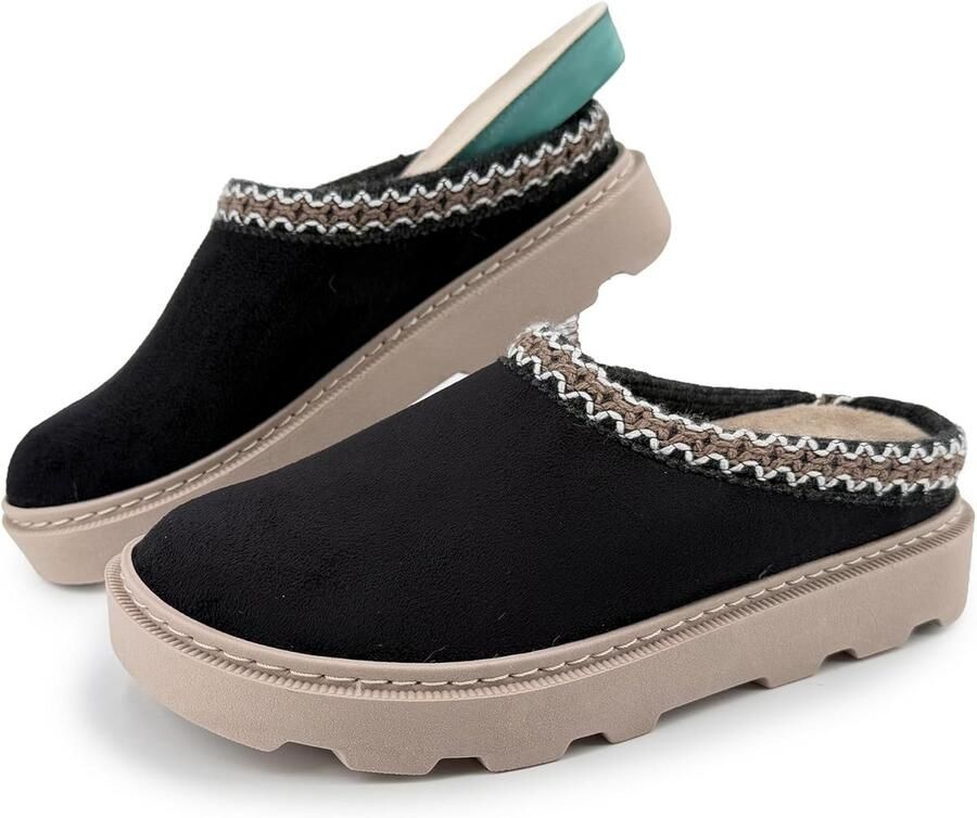 Warme Dames Pantoffels met Bontvoering Instappers Binnen- en Buitenhuis