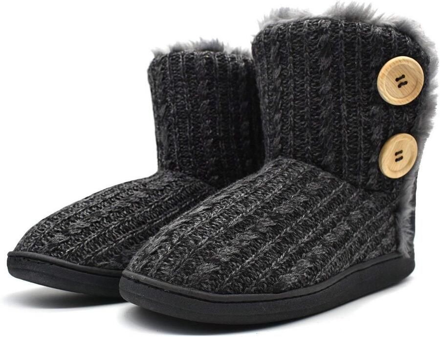 Warme Dames Pantoffels met Memory Foam Voetbed Zachte Pluche Huis- en Binnenschoenen