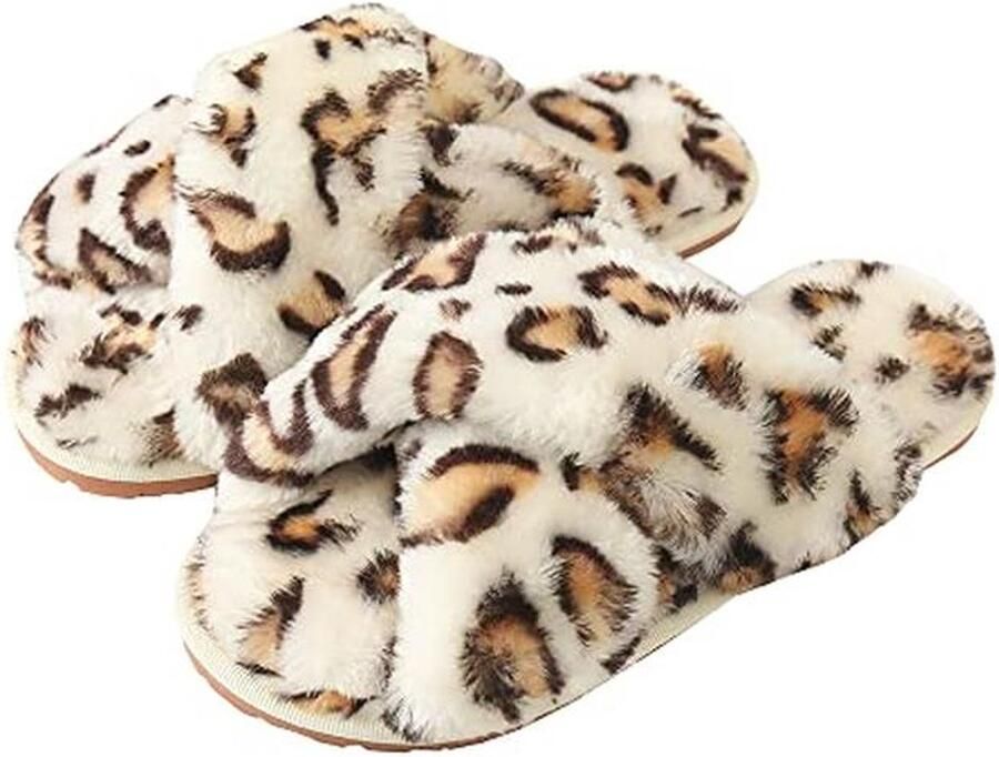 Warme Dames Pantoffels Pluizige Instap Slippers voor Binnen