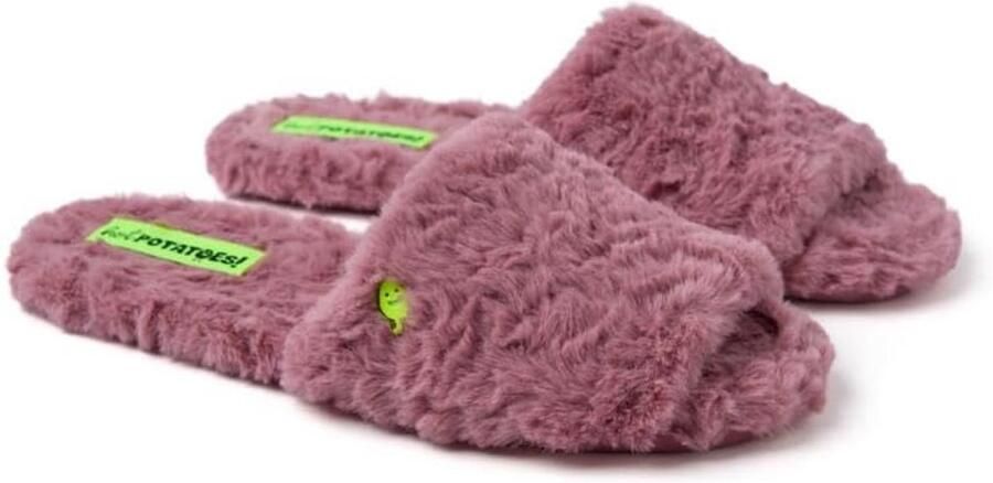 Warme Dames Slipper Met Bontvoering Voor Binnen en Buiten