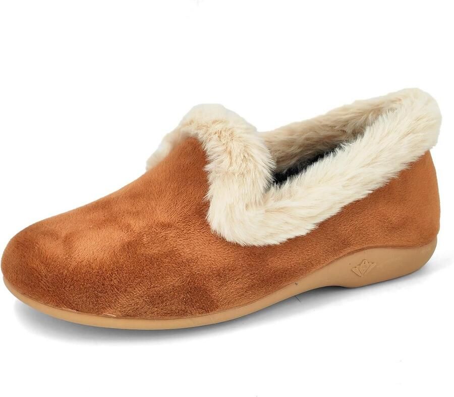 Warme Dames Sloffen met Zachte Pluche Binnenvoering