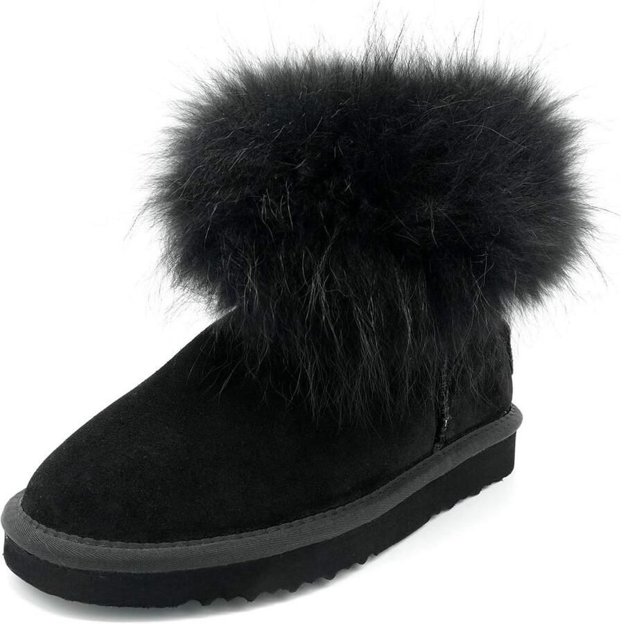 Warme Dames Sneeuwlaarzen met Bontvoering voor Wintercomfort